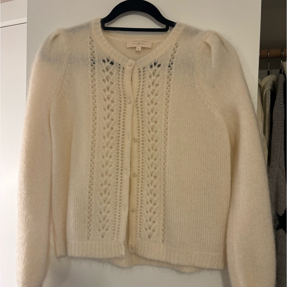 Sézane cream cardigan. Size small. Never worn!